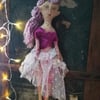 Art doll, fantasy quirky fairy art doll, fae, Faerie doll, keepsakes, 