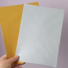 C5 A5 Metallic Gold And Silver Envelopes. Cardmaking, Christmas 120gsm Pack Of 6