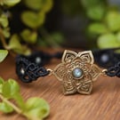 ass Flower Bracelet with Labradorite