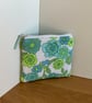 Fabric Coin Purse, Money Pouch, Zipped Purse, Purse, Card Holder, Floral, Retro - Image 7