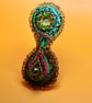 Double drop brooch - recycled  - Image 3
