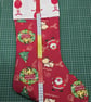 Large handmade fabric christmas stocking - Image 2