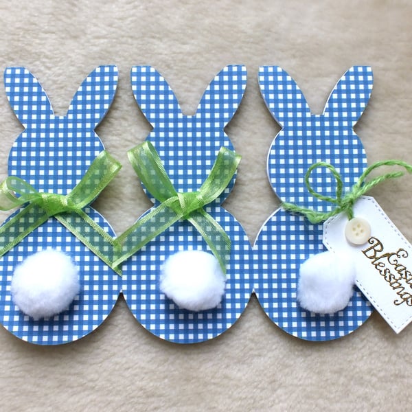 Handmade Three Bunnies Easter Card