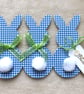 Handmade Three Bunnies Easter Card