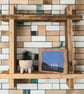 Rustic Square Shelf Hashtag Shelf Reclaimed Wood THE HASHTAG - Image 8