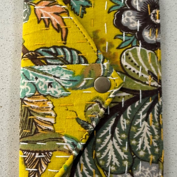 Hand-Stitched Phone Case with Back Card Holder