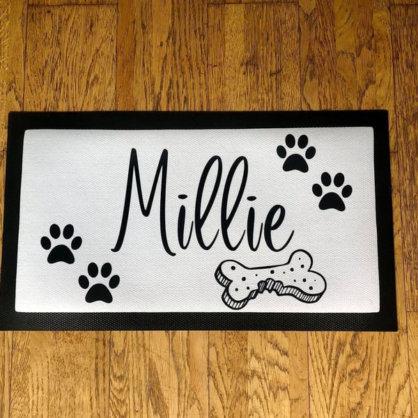 Personalised pet mat cheap