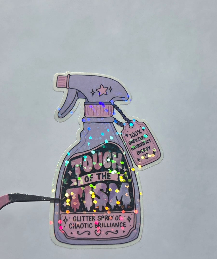 Touch of 'Tism Spray Bottle Sticker