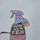 Neurospicy Glitter Spray Sticker - Funny Mental Health Sticker - Holographic Spr
