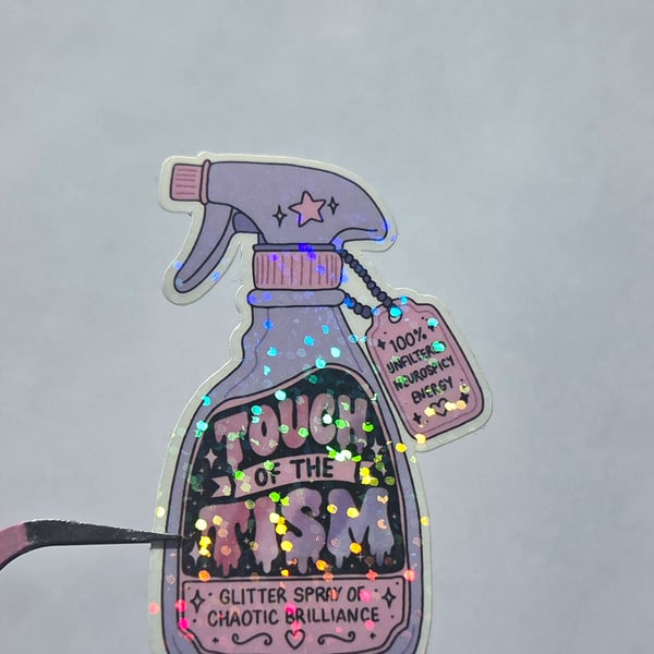 Touch of 'Tism Spray Bottle Sticker