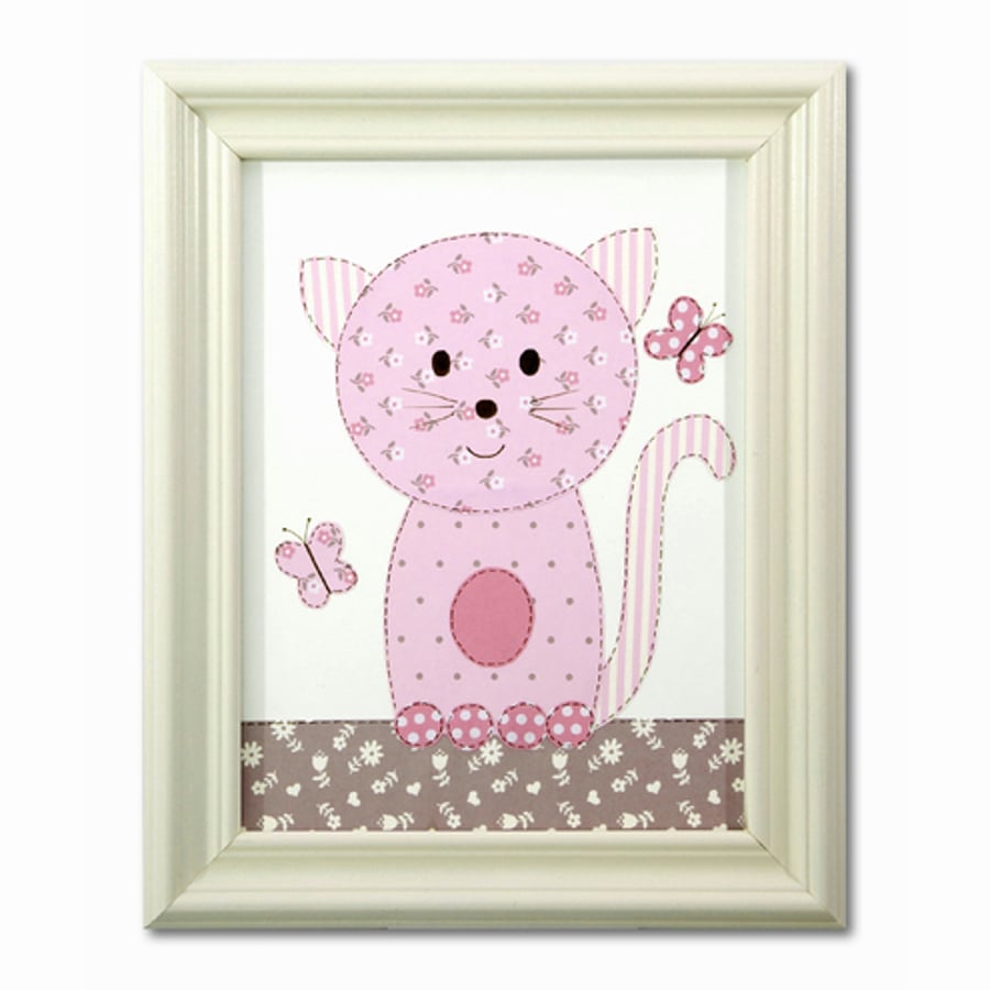 Childrens Cat Nursery Picture.