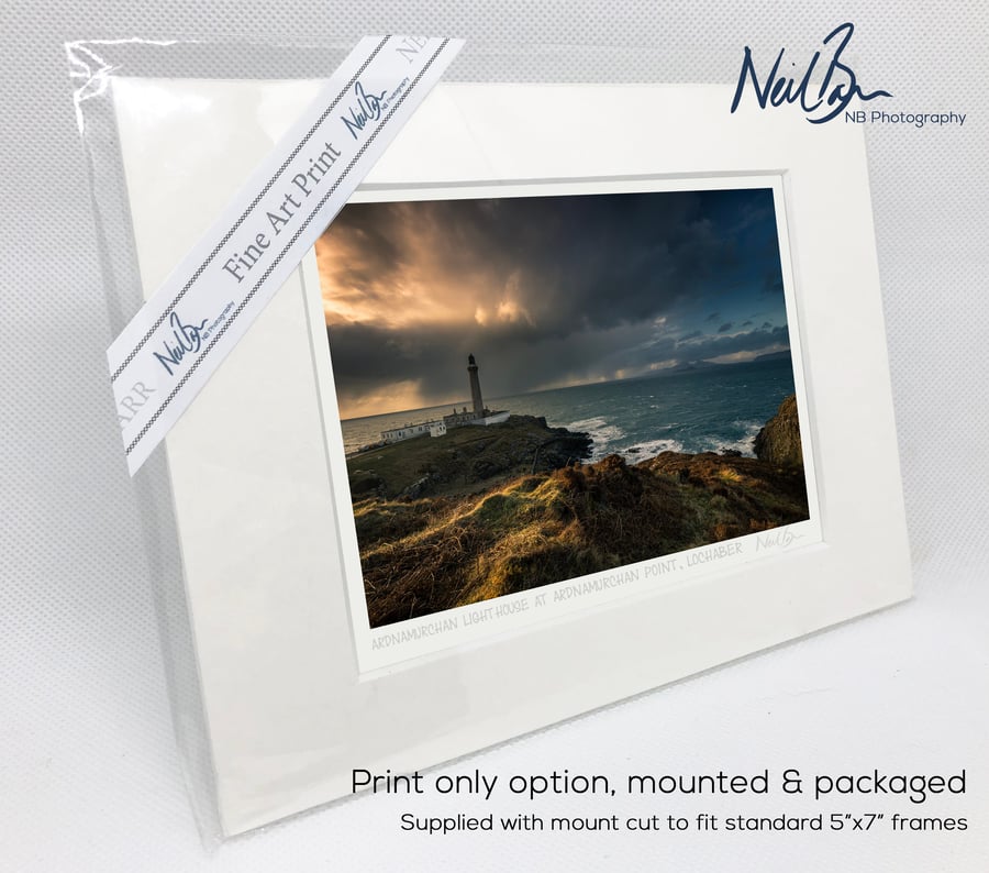 Ardnamurchan Lighthouse Scotland - A6 (7" x 5") Unframed Print