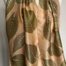 Hand Dyed Silk Scarf, Botanically Printed, Eco Print, Natural Dyes