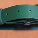 For all nature lovers I have this genuine green leather jeans belt size small