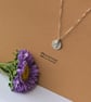.999 Fine Silver Layered Double Disc Pendant Necklace, Textured Sea Pebble - Image 2