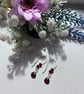 Garnet drop earrings  - Image 2