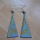 Triangular dangly earring