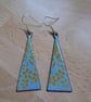 Triangular dangly earring
