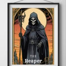 The Reaper Tarot Style Wall Art Print 