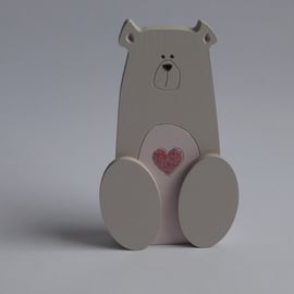 Seconds Sunday - MDF Bear With Heart