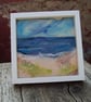Needle felted and hand embroidered wool picture - Coastal scene  - Image 5