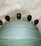Healing Agate Crystal and Beaded Wired Goddess Crown Tiara - Image 1