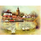 Upton upon Severn. Signed Special Edition Print 