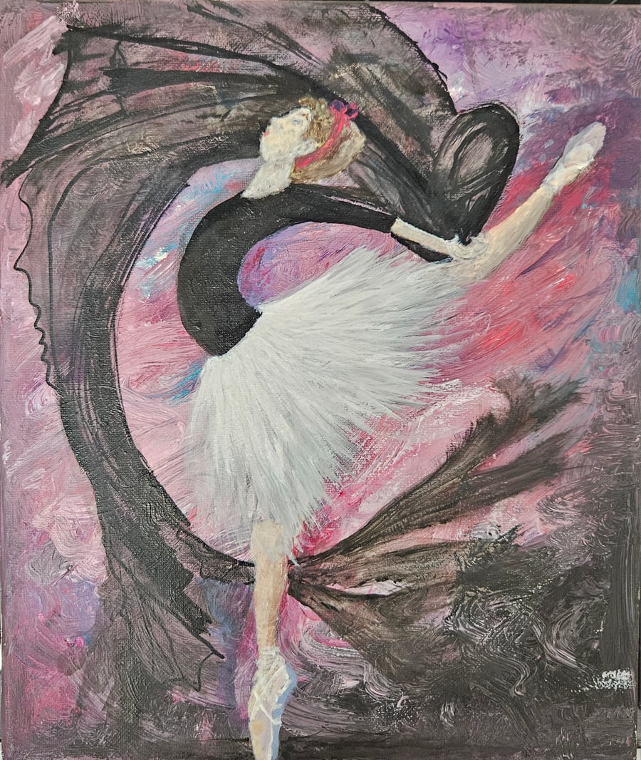 Original Hand-painted Ballerina 