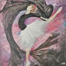 Original Hand-painted Ballerina 