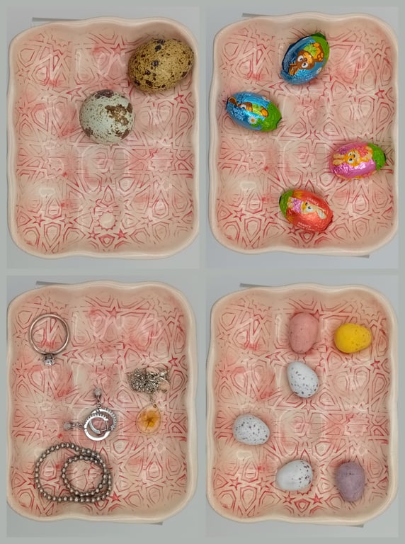 Mini egg trays or jewellery dishes