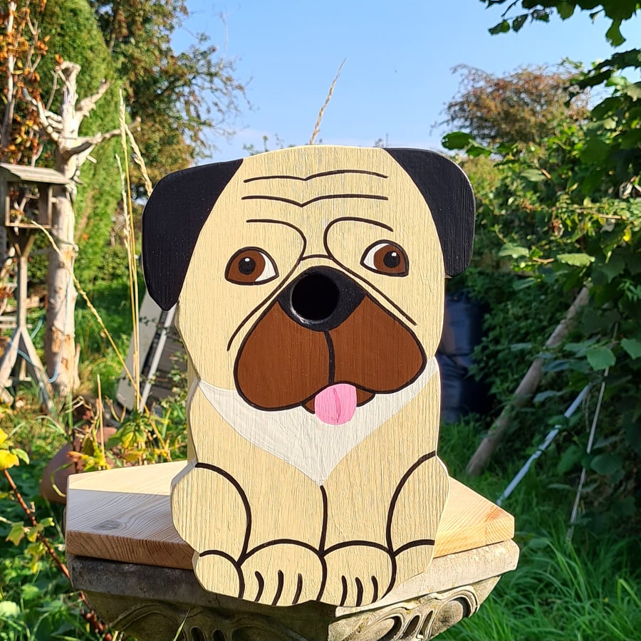 Pug Dog Bird Box