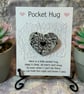 Pocket Hug Wood Heart Badge. - Image 1