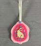 Hand Embroidered Hare Decoration  - Image 1