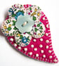 Sale! Felt Paisley Brooch - Image 3