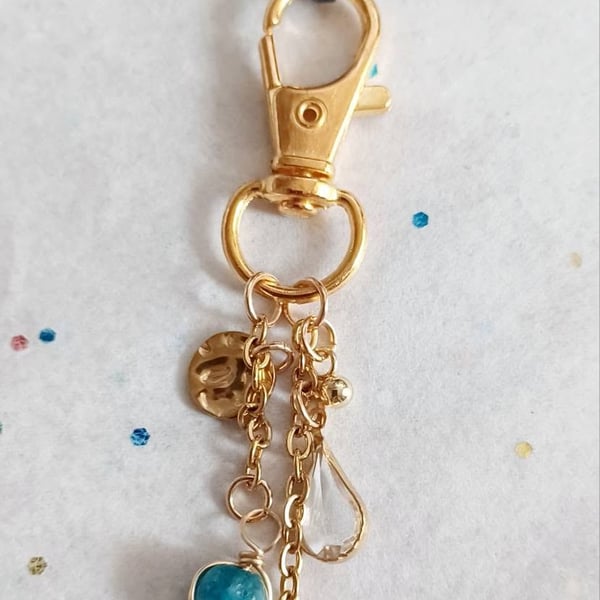 Handmade Turquoise Bag Charm