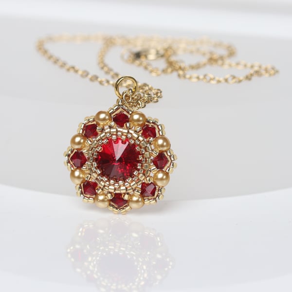 Little Red Crystal Pendant 