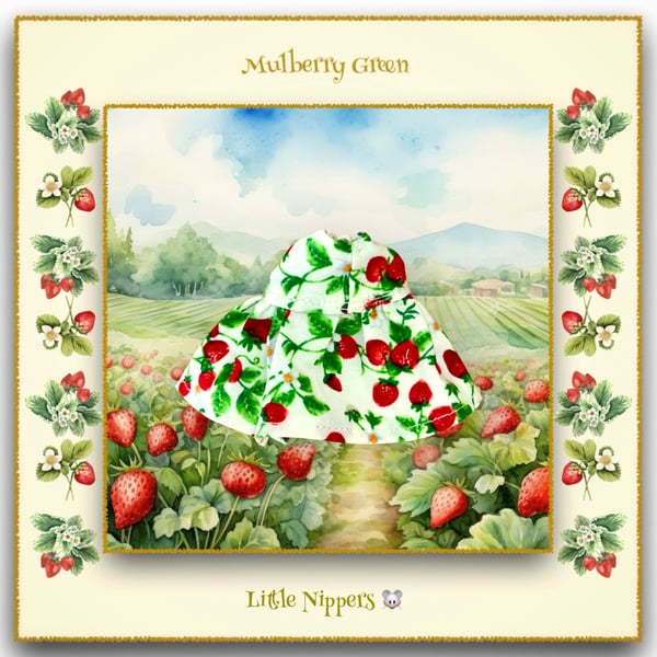 Little Nippers Strawberry Print Dress 
