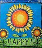 'Happy!' Giclee print of original artwork by Elaine Curtis 
