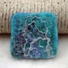 Hand felted Sea inspired brooch