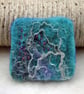 Hand felted Sea inspired brooch