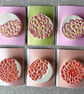 Handmade Ceramic Dahlia brooch, Hand Made Pottery Badge - Image 4