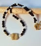 Obsidian Necklace With Silver Leaf Jasper And New Jade - Handmade In Devon - Image 4