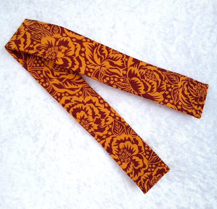 Padded camera strap cover, Liberty print, slip over design