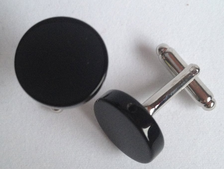 Onyx cufflinks