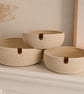 Handmade Cotton Rope Bowl Set-3 Nesting Storage Baskets 