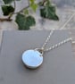 Sterling Silver Rose Quartz Statement Gemstone Necklace - JBJ2080 - Image 6