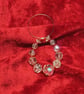 Upcycled Crystal Bead Circle Ornament - Image 3