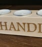 4 candles - fork handles tealight candle holder
