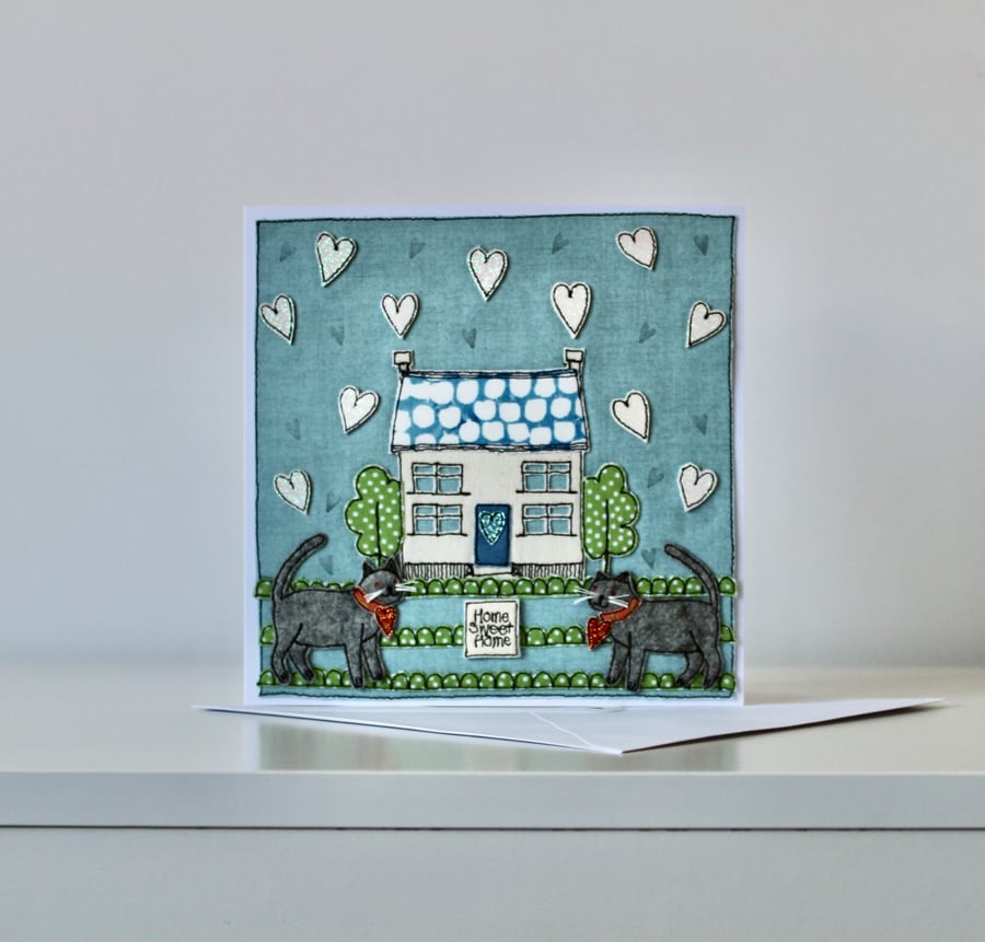 Handmade Blank New Home Card
