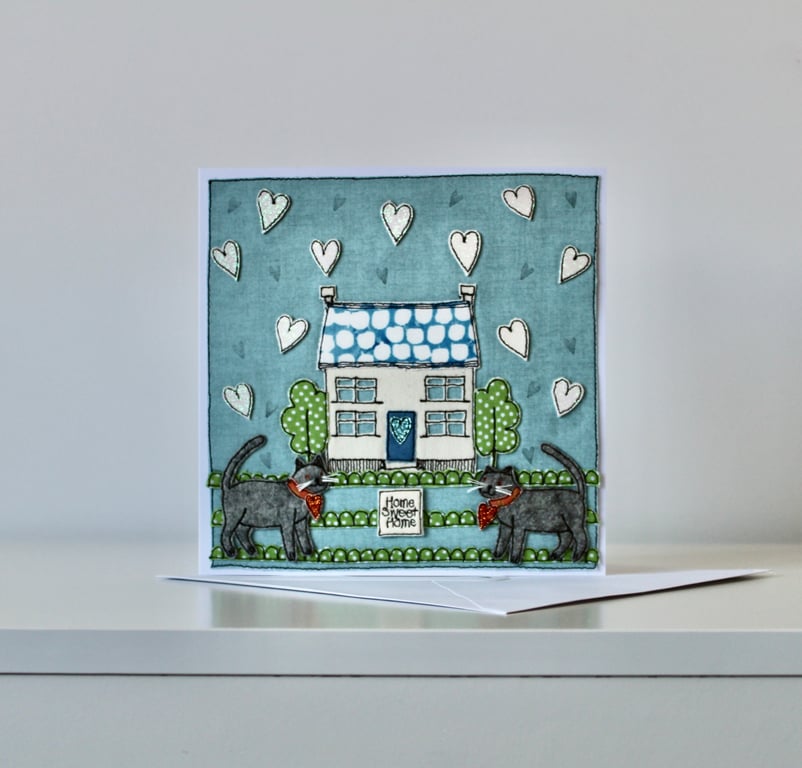 Handmade Blank New Home Card